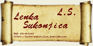 Lenka Sukonjica vizit kartica